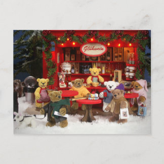 Cartes Pour Fêtes Annuelles Petit Noël d'ours juste
