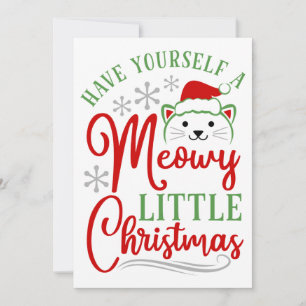 Cartes Pour Fêtes Annuelles Petit Noël Miaulé