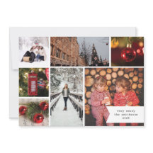 Petit Ruban Multi Photo Noël Rouge Carreaux 