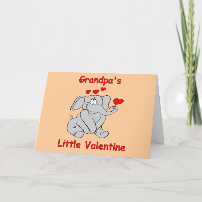Cartes Pour Fêtes Annuelles Petit Valentine du grand-papa (Devant)