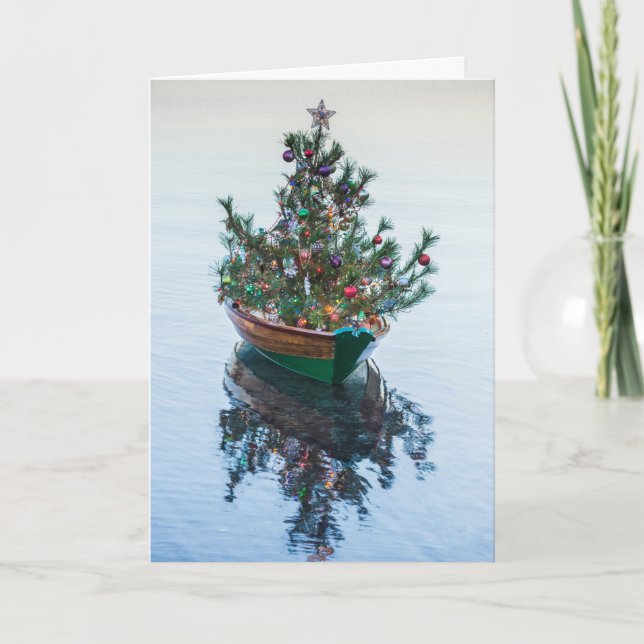 Cartes Pour Fêtes Annuelles Petite dory avec sapin de Noël (Devant)
