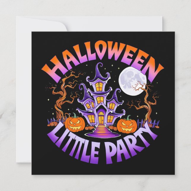 Cartes Pour Fêtes Annuelles Petite fête d'Halloween (Devant)