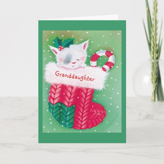 Cartes Pour Fêtes Annuelles Petite-fille (Devant)