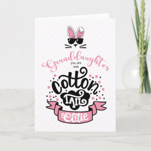 Cartes Pour Fêtes Annuelles Petite-fille Cottontail Cutie Pâques