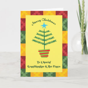 Cartes Pour Fêtes Annuelles Petite-fille et sa fiancée Primsy Christmas