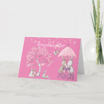 Petite-fille Lapin Rose Cute Aquarelle Valentine