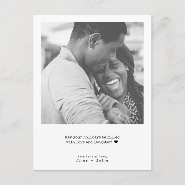 Cartes Pour Fêtes Annuelles Petite machine à écrire Joyeux Noël photo (Devant)