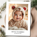Cartes Pour Fêtes Annuelles Petite machine à écrire Joyeux Noël Photo de famil<br><div class="desc">Découvrez la joie de la saison avec notre minimaliste Typewriter Joyeux Noël Famille photo de carte de vacances. Cette carte élégante, conçue pour ceux qui apprécient la simplicité et le style, vous permet de partager la chaleur des vacances avec vos proches de manière unique. Rédigé avec précision et imprimé en...</div>