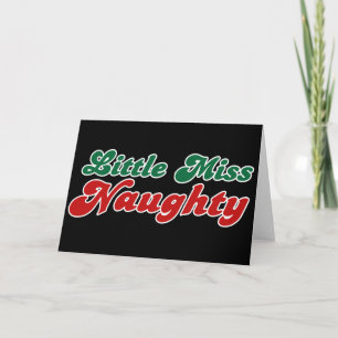 Cartes Pour Fêtes Annuelles Petite Miss Naughty