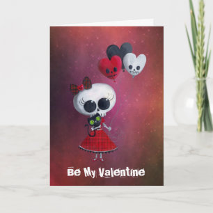 Cartes Pour Fêtes Annuelles Petite Mlle Death Valentine