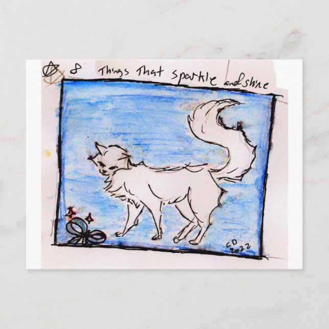 Cartes Pour Fêtes Annuelles petites choses 8. choses qui scintillent et brille (Devant)