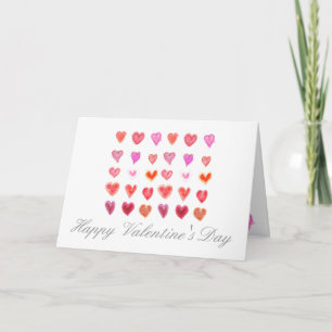 Cartes Pour Fêtes Annuelles Petits cœurs de la Saint-Valentin