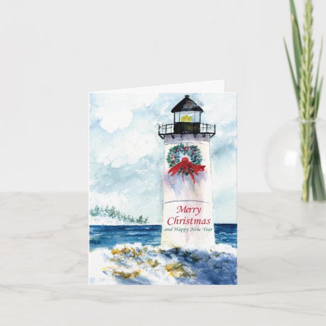 Cartes Pour Fêtes Annuelles Phare du Cap (Devant)
