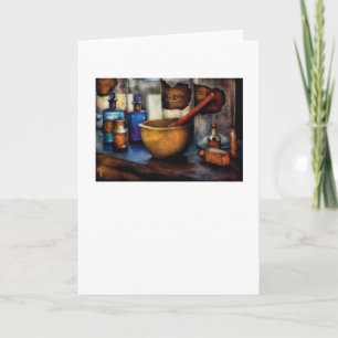 Cartes Pour Fêtes Annuelles Pharmacien - Mortier et pilon