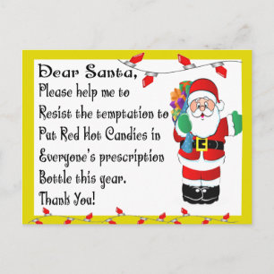 Cartes Pour Fêtes Annuelles Pharmacist Funny Christmas Themed Gifts