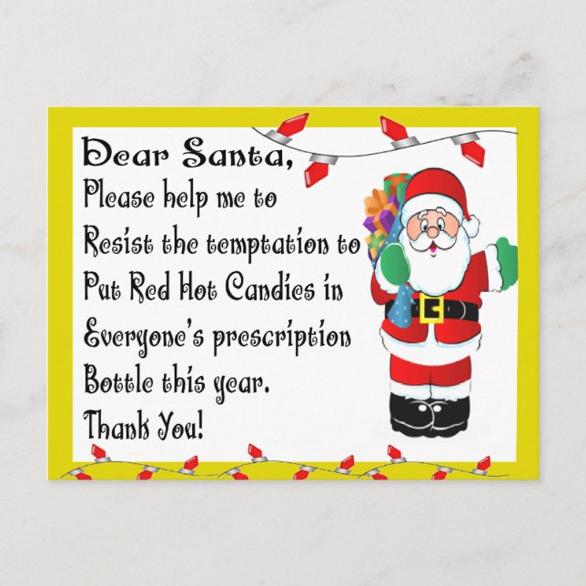Cartes Pour Fêtes Annuelles Pharmacist Funny Christmas Themed Gifts (Devant)