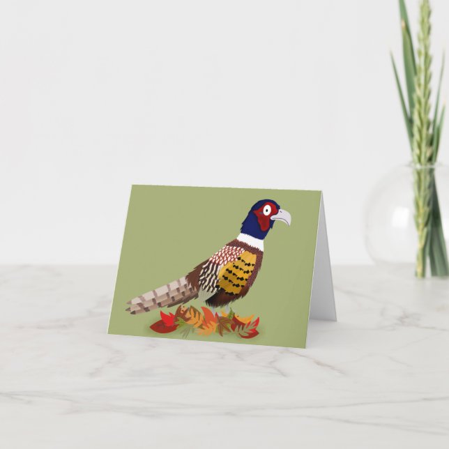 Cartes Pour Fêtes Annuelles Pheasant (Devant)