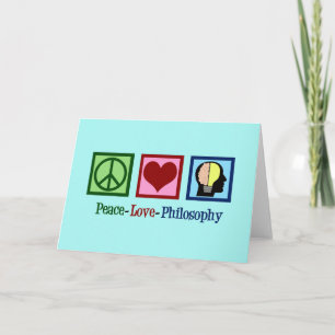 Cartes Pour Fêtes Annuelles Philosophie de l'amour de la paix