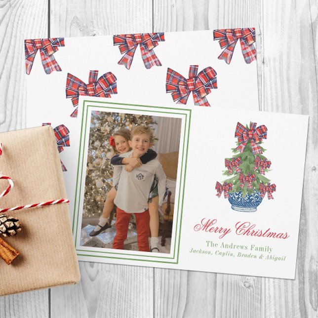 Cartes Pour Fêtes Annuelles Photo Arbre Topiaire de la Chinoiserie de la Bow d (Créateur téléchargé)