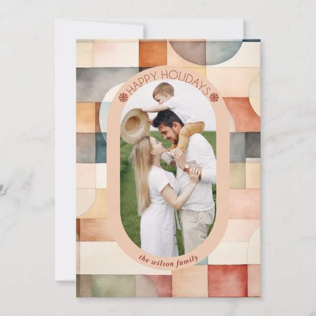 Cartes Pour Fêtes Annuelles Photo Artistique Abstraite (Devant)