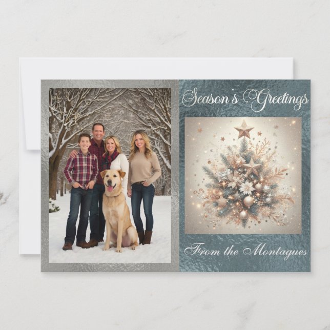 Cartes Pour Fêtes Annuelles Photo avec Pearl Christmas Design (Devant)