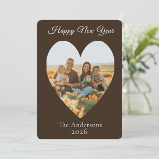 Cartes Pour Fêtes Annuelles Photo Bonne Année Cœur