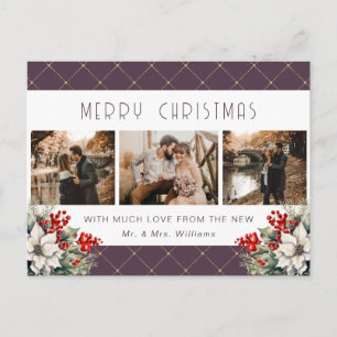 Cartes Pour Fêtes Annuelles Photo botanique de mariage or rose