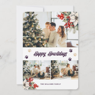 Cartes Pour Fêtes Annuelles Photo Botanique Violet Joyeux Howlidays