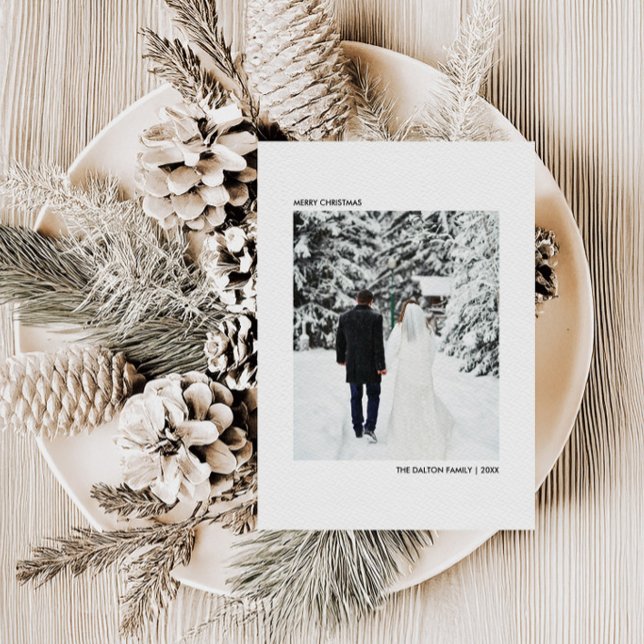 Cartes Pour Fêtes Annuelles Photo Buffalo Plaid Noël | Joyeux Noël (Créateur téléchargé)