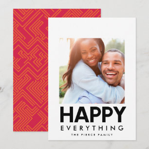 Cartes Pour Fêtes Annuelles Photo carré moderne tout Joyeux