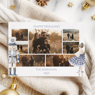 Cartes Pour Fêtes Annuelles Photo Casse-Noisette Bleu de Noël