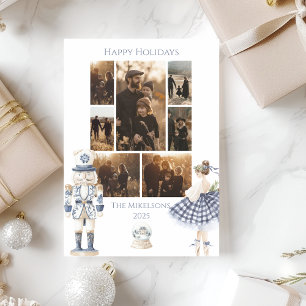 Cartes Pour Fêtes Annuelles Photo Casse-Noisette Bleu de Noël