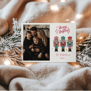 Cartes Pour Fêtes Annuelles Photo Casse-Noisette Coloré Noël