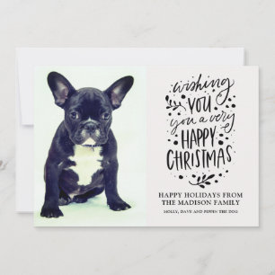 Cartes Pour Fêtes Annuelles Photo Chien mignon Noël