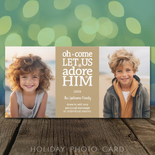 Cartes Pour Fêtes Annuelles Photo chrétien - Noël - Adorons-Le
