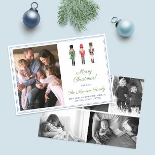 Cartes Pour Fêtes Annuelles Photo Collage Casse-noix Joyeux Noël