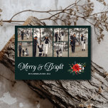 Cartes Pour Fêtes Annuelles Photo Collage Famille Joyeux & Bright Christmas<br><div class="desc">La Photo Collage Family Merry & Bright Christmas Holiday Card est une façon délicieuse de partager de multiples souvenirs et de répandre la joie des vacances avec les proches. Ce design comprend une mise en page collage qui vous permet de présenter plusieurs photos de famille préférées, créant un accueil personnalisé...</div>