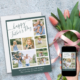 Cartes Pour Fêtes Annuelles Photo Collage Happy Fête des pères 7 Photo