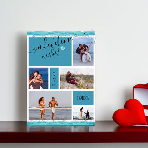 Cartes Pour Fêtes Annuelles Photo Collage Valentine veut à celui que j'aime