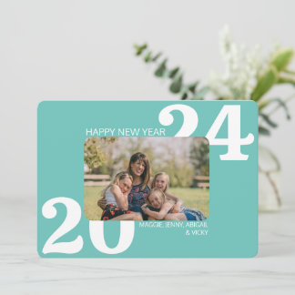 Cartes Pour Fêtes Annuelles Photo couleur en gras