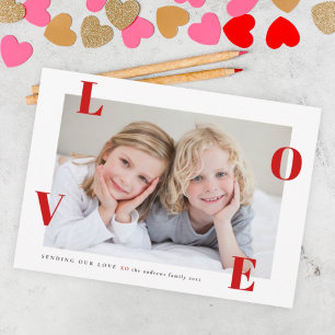 Cartes Pour Fêtes Annuelles Photo d'amour Joyeuse Saint-Valentin