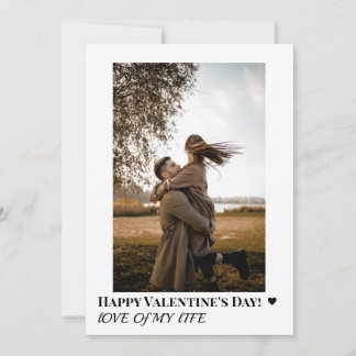 Cartes Pour Fêtes Annuelles Photo d'amour Joyuse Saint-Valentin