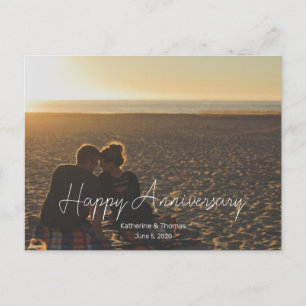 Cartes Pour Fêtes Annuelles Photo d'anniversaire personnalisé avec texte moder