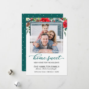 Cartes Pour Fêtes Annuelles Photo d'annonce de déménagement pour un Noël Sweet