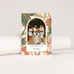Cartes Pour Fêtes Annuelles Photo d'arc Abstrait peint<br><div class="desc">Cette carte de vacances design et moderne dispose d'une photo d'arc moderne avec notre arrière - plan abstrait peint dans des couleurs fantaisistes. Le dos est livré avec un motif à points peints assorti, et de la place pour une deuxième photo et un message personnalisé. Magasinez des cartes de fin...</div>