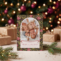 Photo d'arche florale de poinsettia grandmillennia