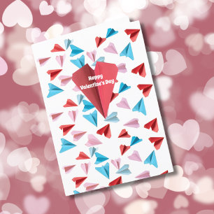 Cartes Pour Fêtes Annuelles Photo d'avion en papier coloré personnalisé pour l