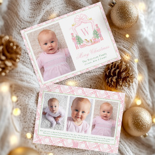 Cartes Pour Fêtes Annuelles Photo de blason de monogramme de casse-noisette ro