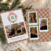 Photo de blason de monogramme de Plaid 12 Jours de