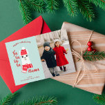 Cartes Pour Fêtes Annuelles Photo de Christmas Llama Custom<br><div class="desc">Cute Christmas llama personalized photo cards.</div>